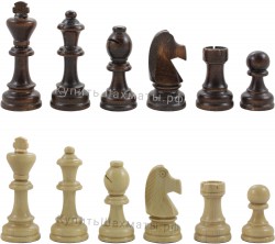 Фигуры деревянные шахматные "Стаунтон №8" без утяжелителя(Madon)